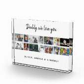 Vader met Kinder familie 14 Fotocollage Keepsake Fotoblokken (Rechts)