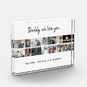 Vader met Kinder familie 14 Fotocollage Keepsake Fotoblokken (Links)