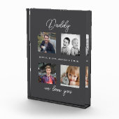 Vader met Kinder familie Daddy 4 Collage Fotoblokken (Rechts)