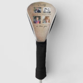 Vader met Kinder familie Daddy 4 Collage Golfheadcover (Voorkant)