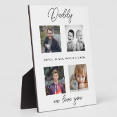 Vader met Kinder Familie Daddy Fotocollage Fotoplaat (Zijkant)