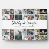 Vader met Kinder Familie Papa 14 Fotocollage Fotoplaat (voorkant)