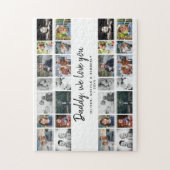 Vader met Kinder Familie Papa 14 Fotocollage Legpuzzel (Verticaal)