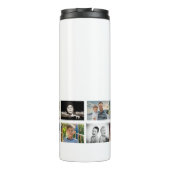Vader met Kinder Familie Papa 14 Fotocollage Thermosbeker (Achterkant)