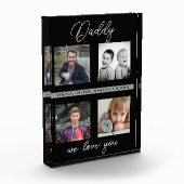 Vader met Kinder familie Papa Foto Collage Block (Links)