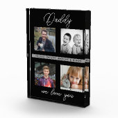 Vader met Kinder familie Papa Foto Collage Block (Rechts)