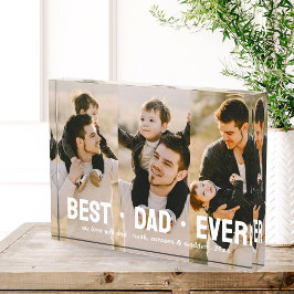 Vader met Kinder familie Vaderdag beste vader ooit Fotoblokken