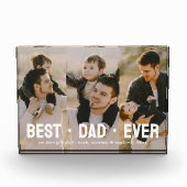 Vader met Kinder familie Vaderdag beste vader ooit Fotoblokken (Voorkant)