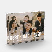 Vader met Kinder familie Vaderdag beste vader ooit Fotoblokken (Links)