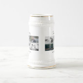 Vader met Kinderen en familie Papa 6 Foto Collage Bierpul (Center)