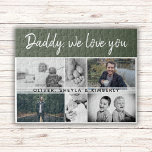 Vader met Kinderen en familie Papa 6 Foto Collage Legpuzzel<br><div class="desc">Vader met Kinderen en familie vader 6 Foto Collage puzzle. Collage van 6 foto's, vaders naam met een zoete boodschap in een trendy manuscript en namen van kinderen die de afbeeldingen overtreffen. Voeg je 6 favoriete familiefoto's toe. Een liefdevol en een cadeau voor een verjaardag, vaderdag of Kerstmis voor een...</div>
