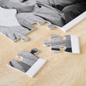 Vader met Kinderen en familie Papa 6 Foto Collage Legpuzzel (Zijkant)