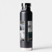 Vader met Kinderen en familie Papa 6 Foto Collage Waterfles (Rechts)