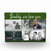 Vader met Kinderen en familie Papa Collage Fotoblokken (Voorkant)