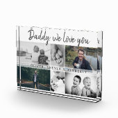 Vader met Kinderen en familie Papa Collage Fotoblokken (Rechts)