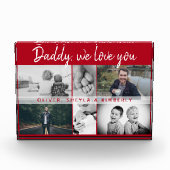 Vader met Kinderen en familie Papa Collage Fotoblokken (Voorkant)