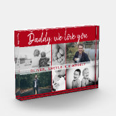 Vader met Kinderen en familie Papa Collage Fotoblokken (Links)