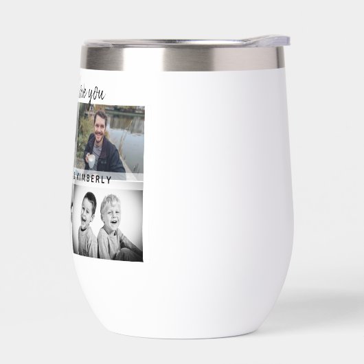 Vader met Kinderen en familie Papa Foto Collage (Links)