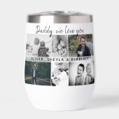 Vader met Kinderen en familie Papa Foto Collage (Voorkant)