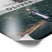 Vader met Kinderen en familie Papa Foto Collage Afdruk (Hoek)