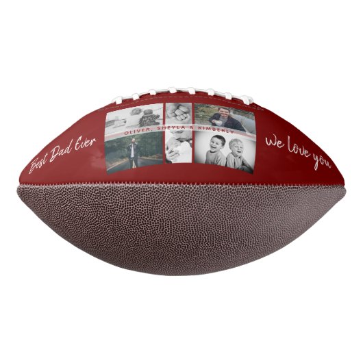 Vader met Kinderen en familie Papa Foto Collage American Football (Gedraaid 270)