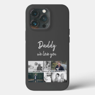Vader met Kinderen en familie Papa Foto Collage Case-Mate iPhone Case