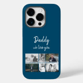 Vader met Kinderen en familie Papa Foto Collage Case-Mate iPhone Case (Achterkant)