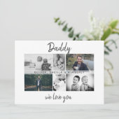 Vader met Kinderen en familie Papa Foto Collage Kaart (Staand voorkant)
