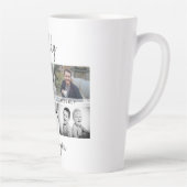 Vader met Kinderen en familie Papa Foto Collage Latte Mok (Rechts)