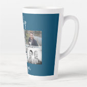 Vader met Kinderen en familie Papa Foto Collage Latte Mok (Rechts)