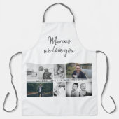 Vader met Kinderen en familie Papa Foto Collage Schort (Voorkant)