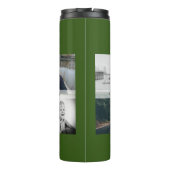 Vader met Kinderen en familie Papa Foto Collage Thermosbeker (Achterkant)