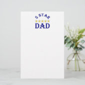 Vader met vijf sterren briefpapier (Staand voorkant)