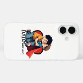 Vader Mijn eerste Hero iPhone 16 Hoesje Schattige (Achterkant (horizontaal))