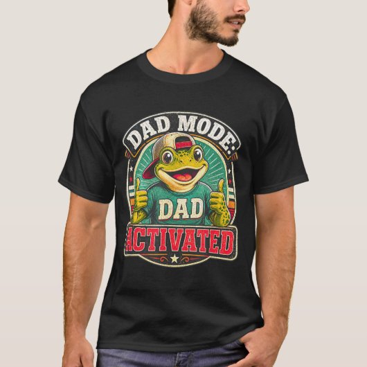Vader Modus Geactiveerde Kikker Papa Grappige Nieu T-shirt (Voorkant)