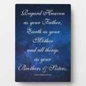 Vader, moeder, broers en zussen Proverb Fotoplaat (voorkant)