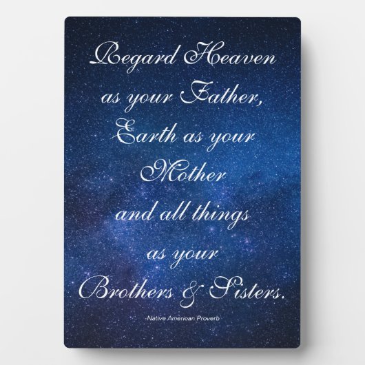 Vader, moeder, broers en zussen Proverb Fotoplaat (voorkant)