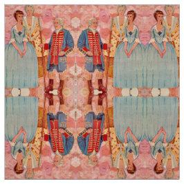 Vader, moeder en dochter Fabric Stof