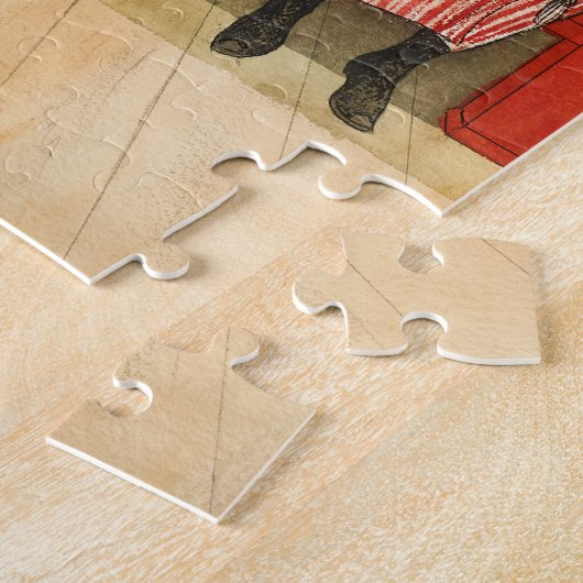 Vader, moeder en kind, 1906, ingediend door Carl L Legpuzzel (Zijkant)