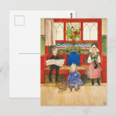 Vader, moeder en kind door Carl Larsson Briefkaart (Voorkant / Achterkant)