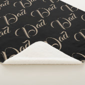 Vader Monogram Naam Letter Destiny's Sherpa Deken (3/4)