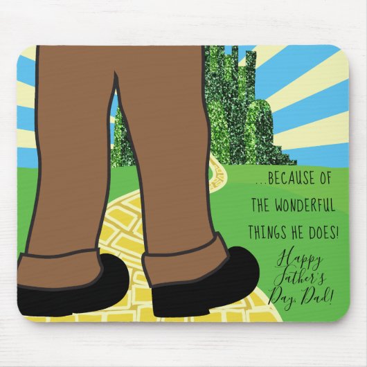 Vader Mousepad omdat hij geweldige dingen doet Muismat (Voorkant)