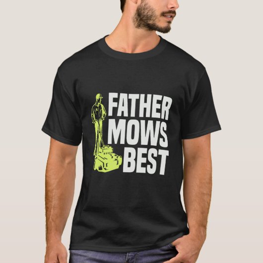 Vader Mows Best Lawn Mower Mow The Lawn Dad Garde T-shirt (Voorkant)