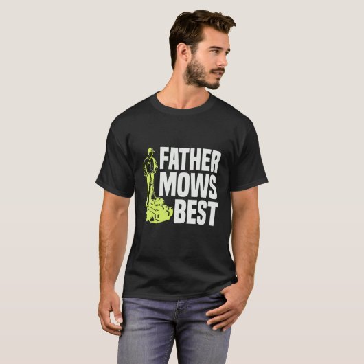 Vader Mows Best Lawn Mower Mow The Lawn Dad Garde T-shirt (Voorkant volledig)