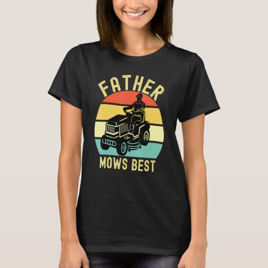 Vader Mows Best Lawnmower Pap T-shirt (Voorkant)