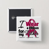 Vader - Multiple Myeloma Ribbon Vierkante Button 5,1 Cm (Voorkant /achterkant)