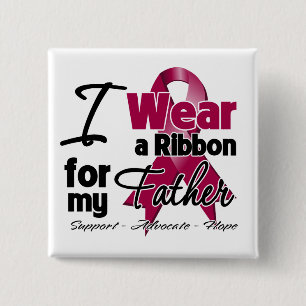Vader - Multiple Myeloma Ribbon Vierkante Button 5,1 Cm
