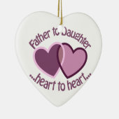 Vader naar dochter keramisch ornament (Rechts)