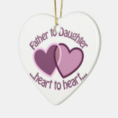 Vader naar dochter keramisch ornament (Links)