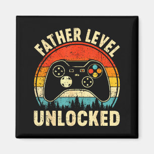 Vader niveau ontgrendeld vaderdag videogamen magneet